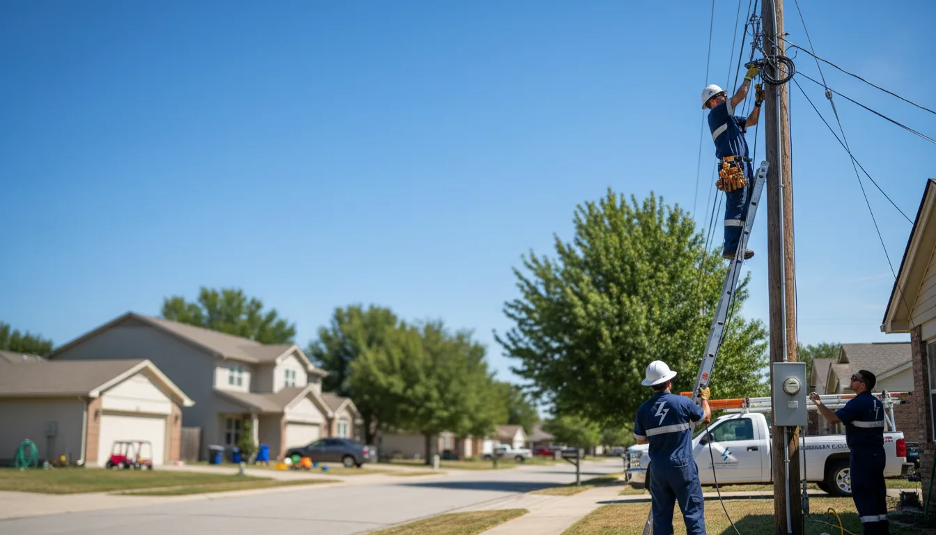 Residential electrician providing installation services in Green Valley, WI